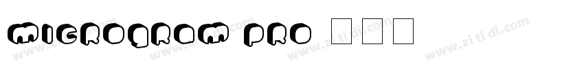 microgram pro字体转换